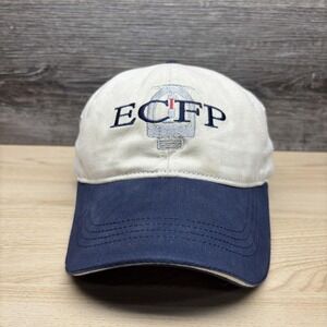 Velocity ECFP Hat Cap Strap Back Mens One Size Beige Navy Simply The Best